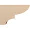 Ekena Millwork 10"W x 30"D x 20"H Classic Ridgewood Rough Cedar Woodgrain TimberThane Corbel, Primed Tan CORUR10X30X20RIDRCPR - alternate 4